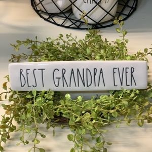 RAE DUNN "Best Grandpa Ever" Desk Sign NWT